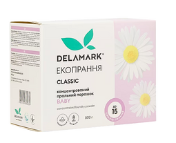 Порошок стиральный безфосфатный концентрат детский 0,5 кг DeLaMark 330031 фото